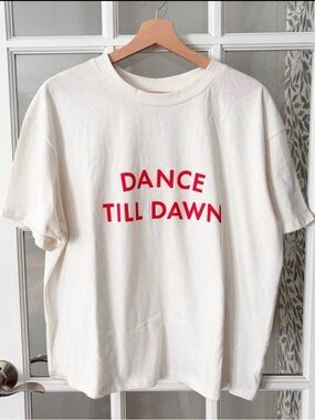 KATE SPADE x TARGET Dance Till Dawn Graphic T-Shirt Sz XL NWT